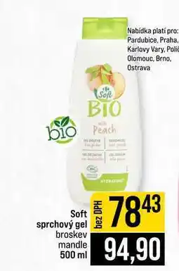 Jip Soft sprchový gel broskev mandle nabídka
