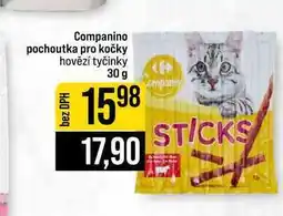 Jip Companino pochoutka pro kočky hovězí tyčinky nabídka