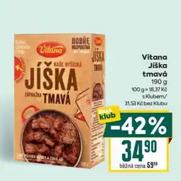 Billa Vitana Jíška tmavá nabídka