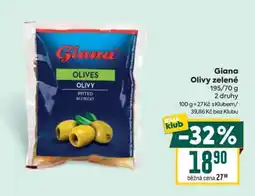 Billa Giana Olivy zelené nabídka
