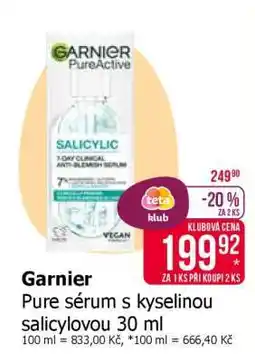 Teta Garnier Pure sérum s kyselinou salicylovou 30 ml nabídka