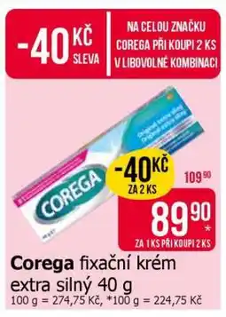 Teta Corega fixační krém extra silný 40 g nabídka
