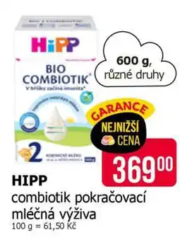 Teta Hipp Combiotik pokračovací mléčná výživa nabídka