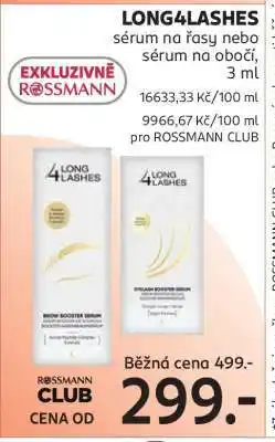 Rossmann LONG4LASHES nabídka