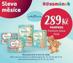 Rossmann Pampers nabídka
