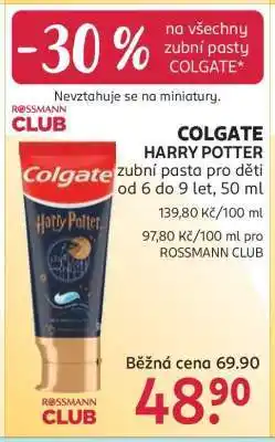 Rossmann COLGATE Harry Potter nabídka