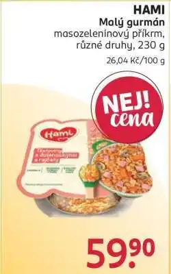 Rossmann HAMI Malý gurmán nabídka