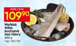 Hruška Mořská štika kuchaná bez hlavy nabídka