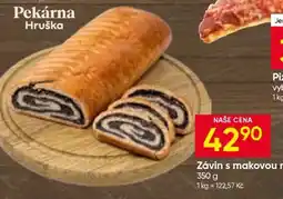 Hruška Závin s makovou náplní nabídka