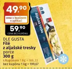 Coop DLE GUSTA FILÉ Z ALJAŠSKÉ TRESKY nabídka