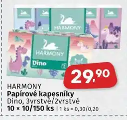 Coop Harmony papírové kapesníky nabídka