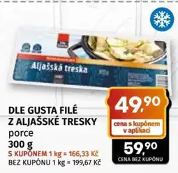 Coop DLE GUSTA FILÉ Z ALJAŠSKÉ TRESKY nabídka