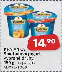 Coop Krajanka smetanový jogurt nabídka