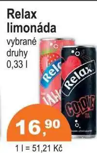 COOP DISKONT Relax limonáda nabídka