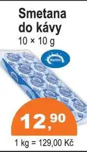 COOP DISKONT Smetana do kávy nabídka
