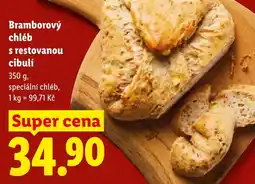 Lidl Bramborový chléb s restovanou cibulí nabídka