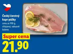 Lidl Český čerstvý kapr půlky nabídka