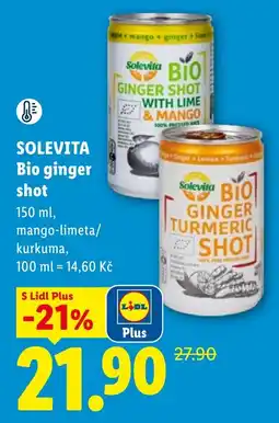 Lidl Solevita bio ginger shot nabídka