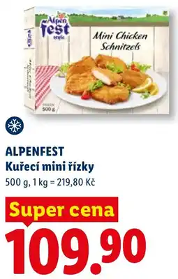 Lidl Alpenfest kuřecí mini řízky nabídka