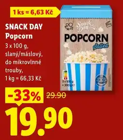 Lidl Snack Day Popcorn nabídka