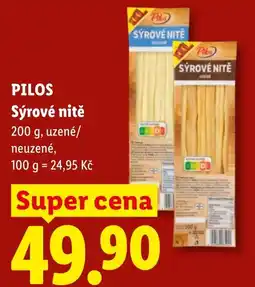Lidl Pilos sýrové nitě nabídka