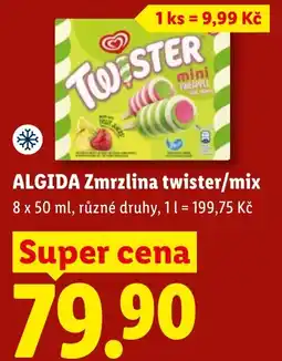 Lidl Algida zmrzlina twister/mix nabídka