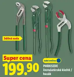 Lidl Parkside instalatérské kleště / hasák nabídka