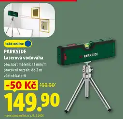 Lidl Parkside laserová vodováha nabídka