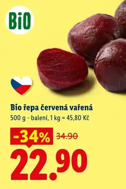 Lidl Bio řepa červená vařená nabídka