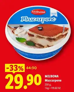 Lidl Milbona Mascarpone nabídka