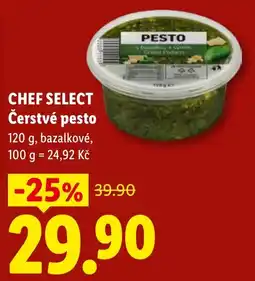 Lidl Chef select čerstvé pesto nabídka