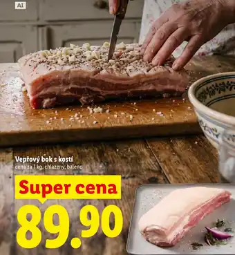 Lidl Vepřový bok s kostí nabídka