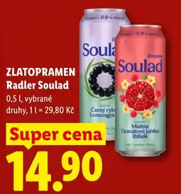 Lidl Soulad Radler nabídka