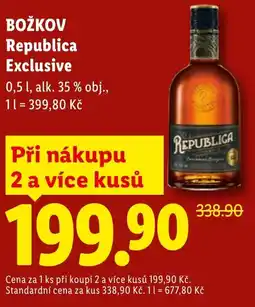 Lidl Božkov republica exclusive nabídka