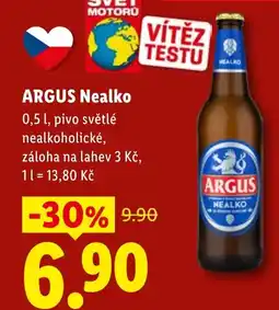 Lidl Argus nealkoholické nabídka