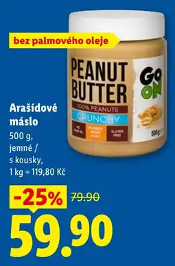 Lidl Go On arašídové máslo nabídka