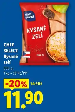 Lidl Chef Select Kysané zelí nabídka
