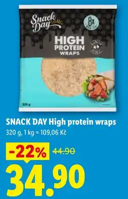 Lidl Snack Day high protein wraps nabídka
