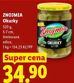 Lidl Znojmia okurky nabídka
