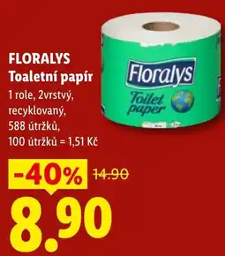Lidl Floralys toaletní papír nabídka