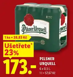 Lidl Pilsner urquell nabídka