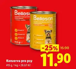 Lidl Bellosan konzerva pro psy nabídka
