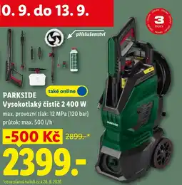 Lidl Parkside vysokotlaký čistič 2 400 W nabídka