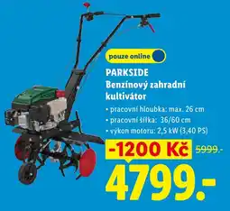 Lidl Parkside benzínový zahradní kultivátor nabídka