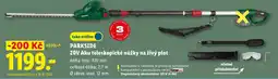 Lidl Parkside 20V aku teleskopické nůžky na živý plot nabídka