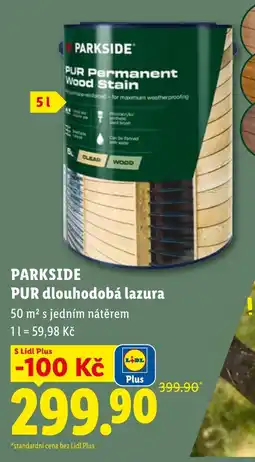 Lidl Parkside pur dlouhodobá lazura nabídka