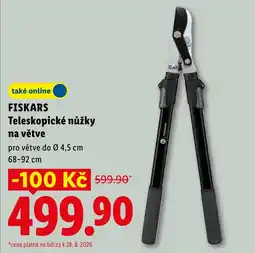 Lidl Fiskars Teleskopické nůžky na větve nabídka