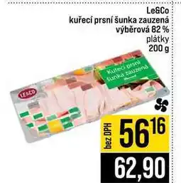 Jip Le&Co kuřecí prsní šunka zauzená výběrová 82% plátky nabídka