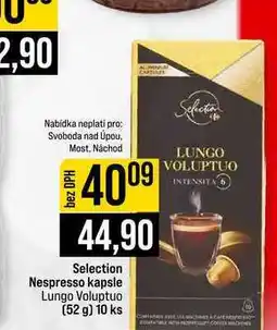 Jip Selection Nespresso kapsle Lungo Voluptuo (52 g) 10 ks nabídka