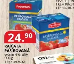 Potraviny CZ Pedravka rajčata pasírovaná nabídka